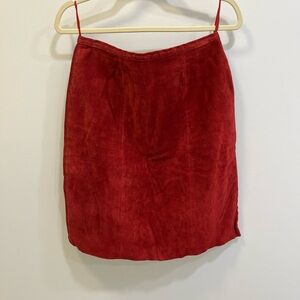 Vintage Suede Skirt
